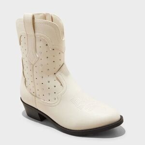 Art Class Shoes | Girls Jovi Western Boots With Rhinestones. Size 4. Nwt